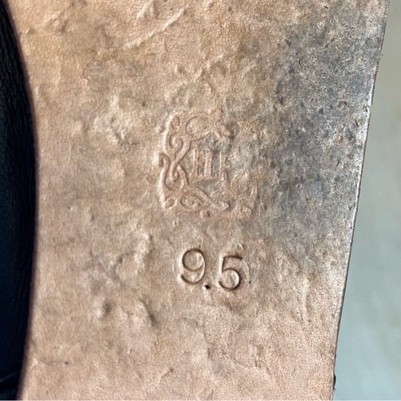 *Bali Elf | Black Leather Handmade Cap Toe Loafers Size 9.5 - Picture 10 of 16